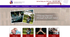 Desktop Screenshot of cornerstonefamilylaw.com